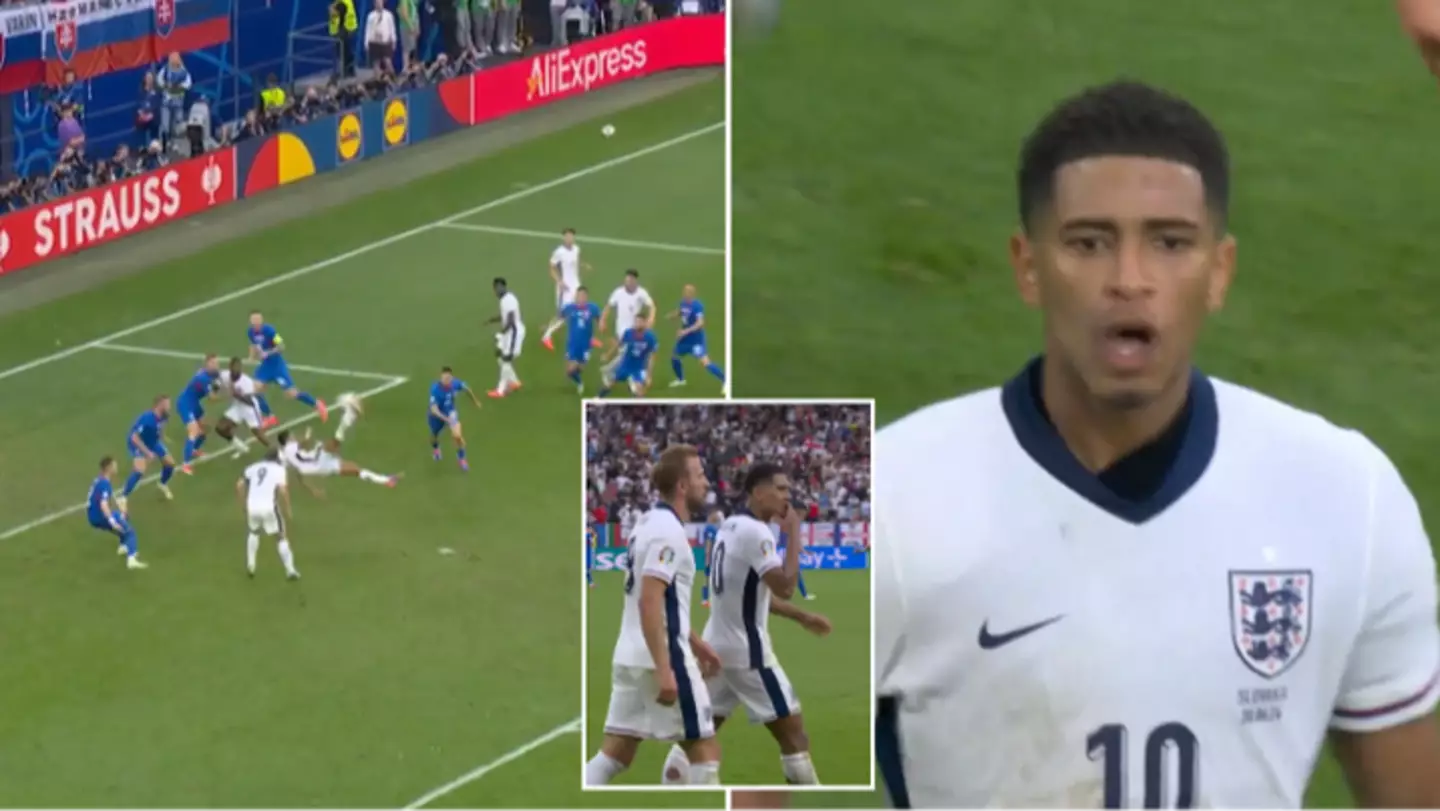 “Who else”: Fans spot what Jude Bellingham said after scoring equaliser for England against Slovakia!